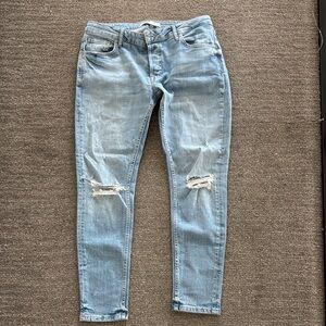 Zara Men's Light Blue Skinny Jeans